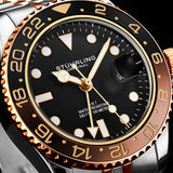 Stuhrling Original Meridian Diver GMT Quartz // 3968.4