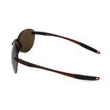 Revo Men's // Descend Rimless Sunglasses // Crystal + Brown Terra