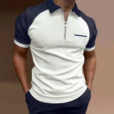 Raglan Short-Sleeve Quarter-Zip Polo