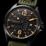 Stuhrling Original Aeronaut Japanese Aviator Quartz // 3916.3