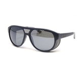 Revo Men's // Alpha 2 in 1 Aviator Polarized Sunglasses // Matte Navy + Graphite