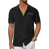Knit Bowling Button-Down Shirt