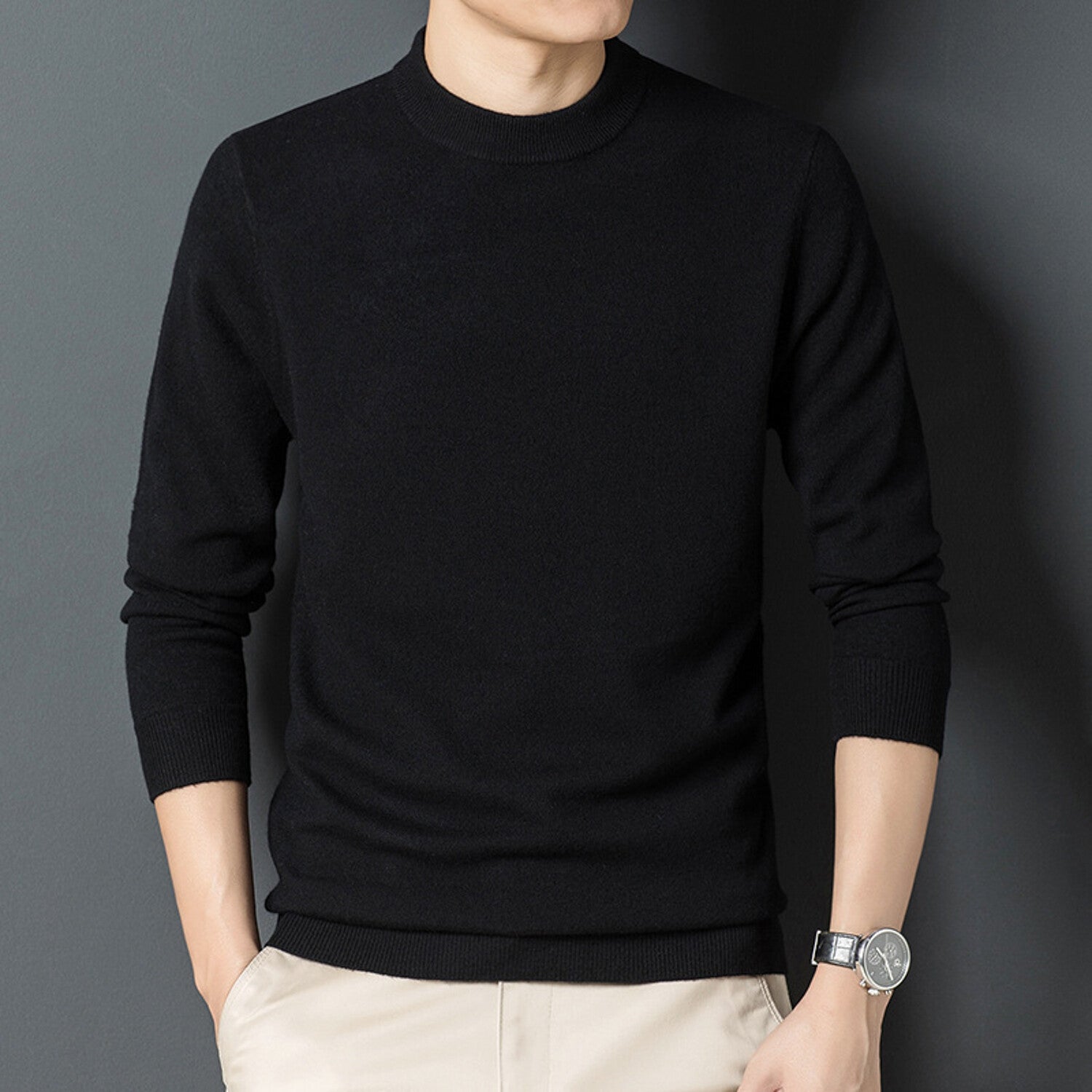 Crewneck Wool Pullover