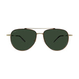 Men's // Ferragamo SF226S 723 Pilot Sunglasses // Gold + Green Gradient