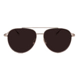Men's // Ferragamo SF308S 703 Aviator Sunglasses // Gold + Brown Gradient