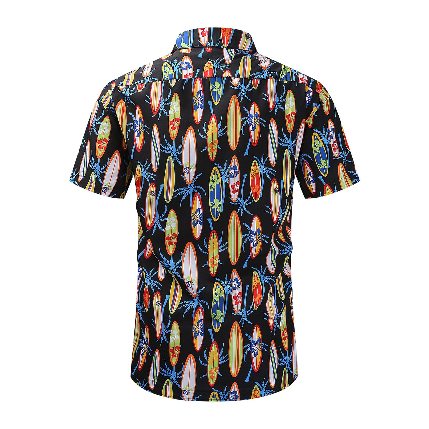 Surf Print Short-Sleeve Button-Up Shirt