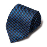 Formal Men's Necktie // Royal Dot Matrix Blue