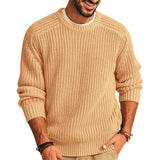 Crewneck Big Chain Knit Sweater