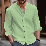 Nehru Collar Button-Down