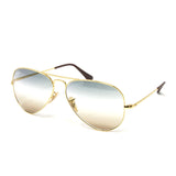 Ray Ban Unisex RB3689-001GD Aviator Metal II Sunglasses // Gold