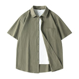 Oversized Short-Sleeve Button-Up
