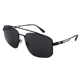 Armani // Men's EA2139 300187 Aviator Sunglasses // Matte Black + Gray