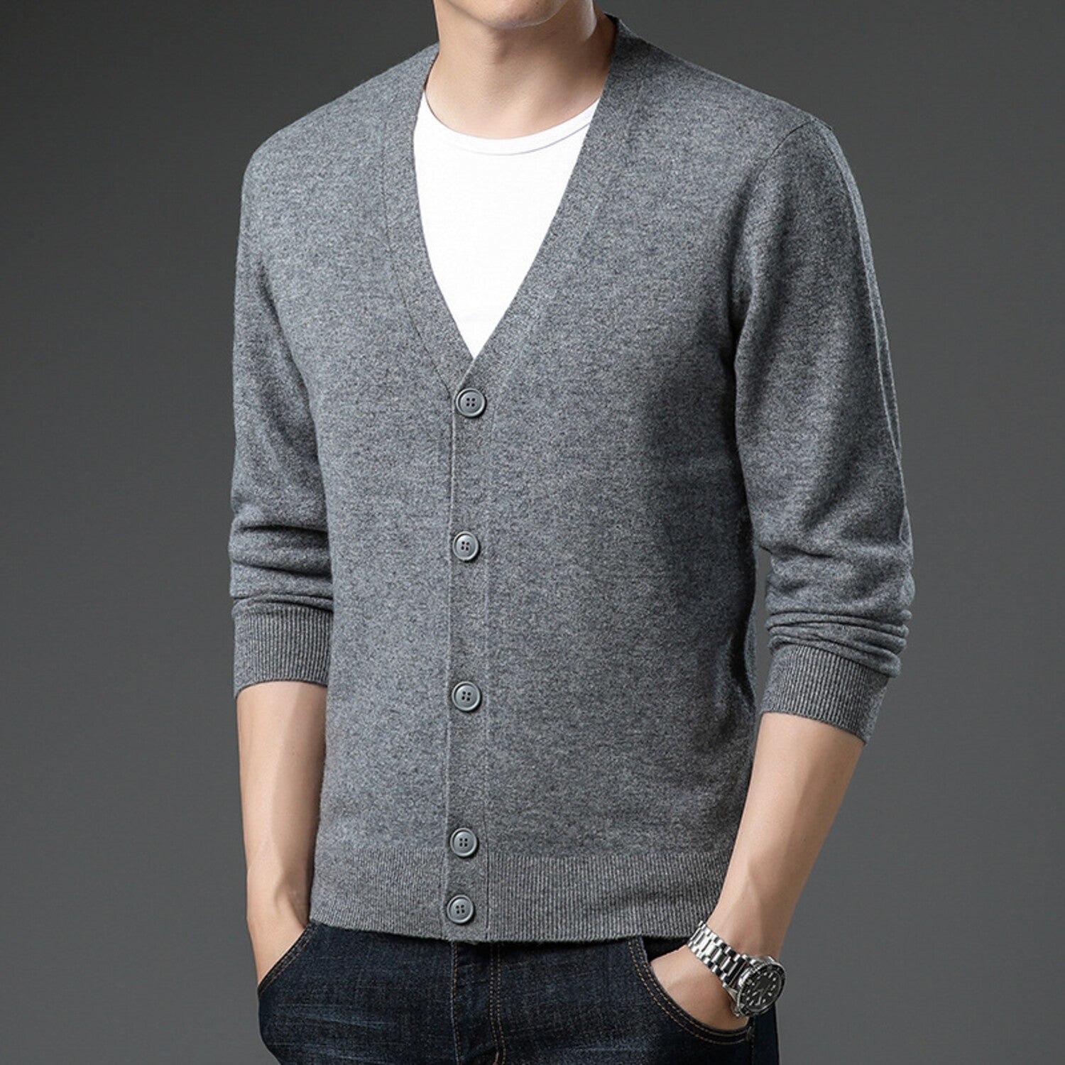 V-Neck Cardigan