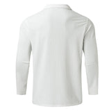 Quarter-Zip Long-Sleeve Ribbed Polo