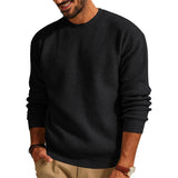 Crewneck Waffle Pullover