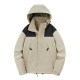 Hooded Blocked Outdoor Jacket