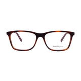 Salvatore Ferragamo // Men's // SF2876 068 Square Optical Glasses // Tortoise Gunmetal + Clear Demo Lenses
