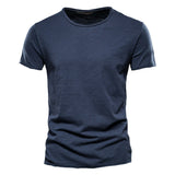 Solid Crewneck Short-Sleeve T-Shirt