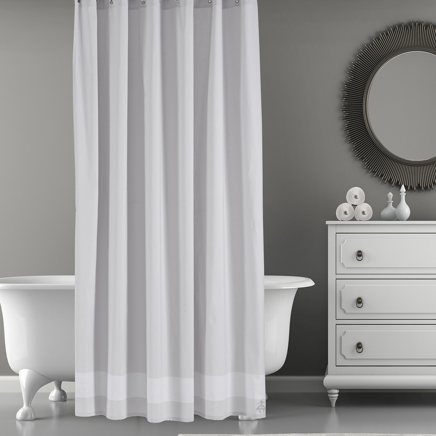 Herringbone Shower Curtain