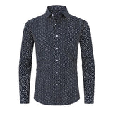 Printed Dots Long-Sleeve Button-Up