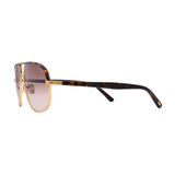 Tom Ford // Men's // FT1019/S 30F Pilot Sunglasses // Gold Havana + Brown Gradient Lenses