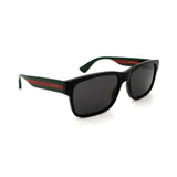 Gucci // Men's // GG0340S 006 Square Sunglasses // Black + Dark Gray Lenses