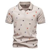 Print Short-Sleeve Polo