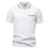 Tipped with Pocket  Short-Sleeve Polo