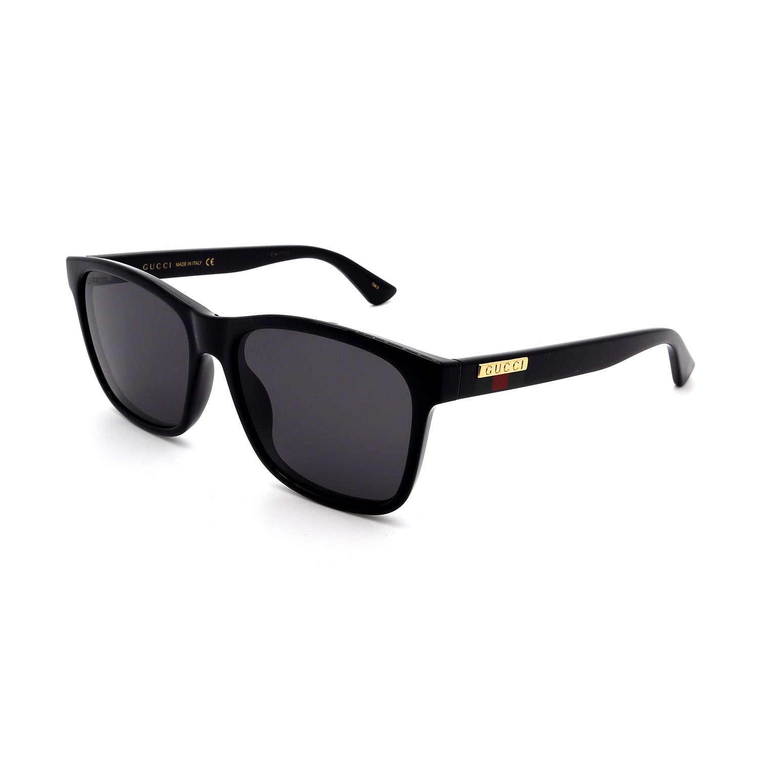 Gucci // Men's // GG0746S 001 Square Sunglasses // Black + Gray Lenses