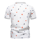 Print Short-Sleeve Polo