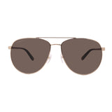 Men's // Ferragamo SF157S 717 Aviator Sunglasses // Gold + Brown Gradient