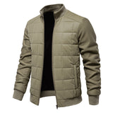Mock Neck Quilted Jacket