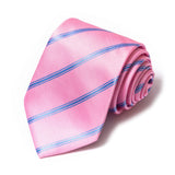 Formal Men's Necktie // Pink Pulse Stripe