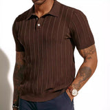 Rib Knit Short-Sleeve Shirt
