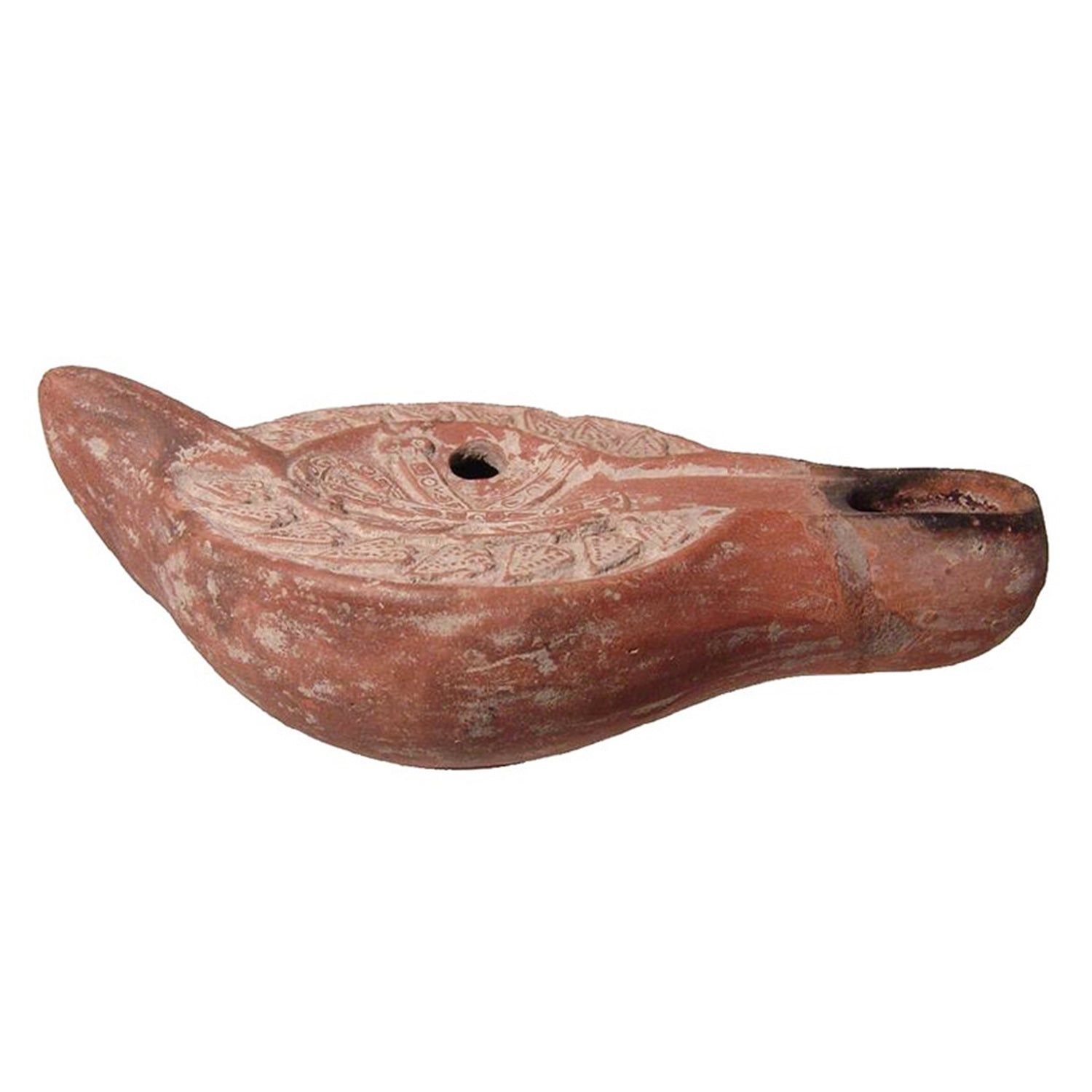Choice Roman Oil Lamp With Chi-Rho // 5th ?É 6th Century AD