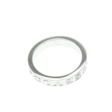 Bulgari // 18k White Gold Double Logo Diamond Ring // Ring Size: 7.25 // Store Display