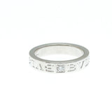 Bulgari // 18k White Gold Double Logo Diamond Ring // Ring Size: 5.75 // Store Display