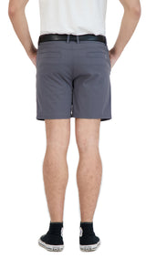 Everyday Stretch Shorts with a Comfortable Built-In Liner - Business Casual Style- Grey