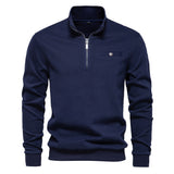 Quarter-Zip Pocket Detail Sweatshirt