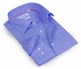 Levinas Contrast Collar Button-Up Shirt //  - Contemporary Fit - contrast  trimming - final sale