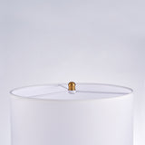 Senato Metal & Acrylic Table Lamp, White/Gold