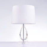 Trento Metal & Acrylic Table Lamp, White/Clear