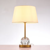 Aston Metal & Acrylic Table Lamp, White/Clear