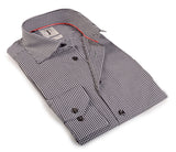Made in Italy Dress Shirts// Black Check- contemporary fit- Final Sale