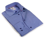 Made in Italy Dress Shirts// Navy + White Check - contemporary fit- Final Sale