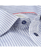 Made in Italy Dress Shirts// Navy Check- contemporary fit- Final Sale