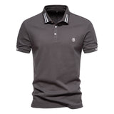 Tipped w/ Embroidered Logo Short-Sleeve Polo
