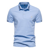 Tipped w/ Embroidered Logo Short-Sleeve Polo