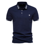 Tipped w/ Embroidered Logo Short-Sleeve Polo