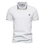 Tipped w/ Embroidered Logo Short-Sleeve Polo